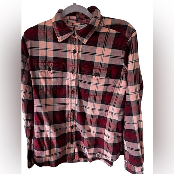 Carhartt Tops - Carhartt Plaid Flannel Top Sz XL